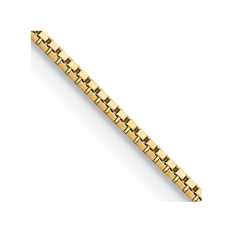 14K 24 inch .95mm Box with Lobster Clasp Chain