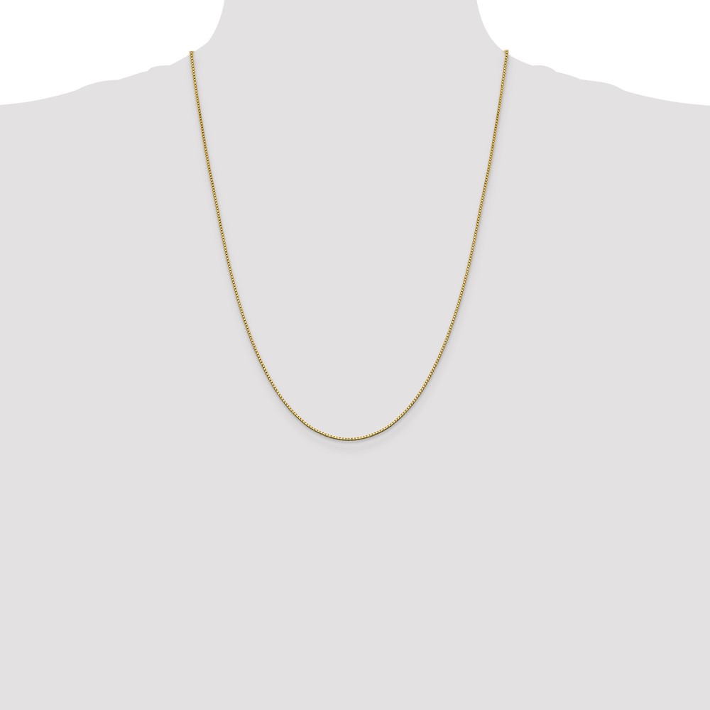 14K 24 inch 1.05mm Box with Lobster Clasp Chain (BOX105-24)