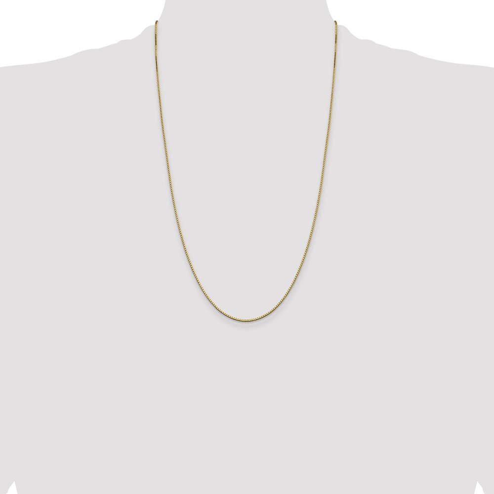 14K 26 inch 1.05mm Box with Lobster Clasp Chain (BOX105-26)