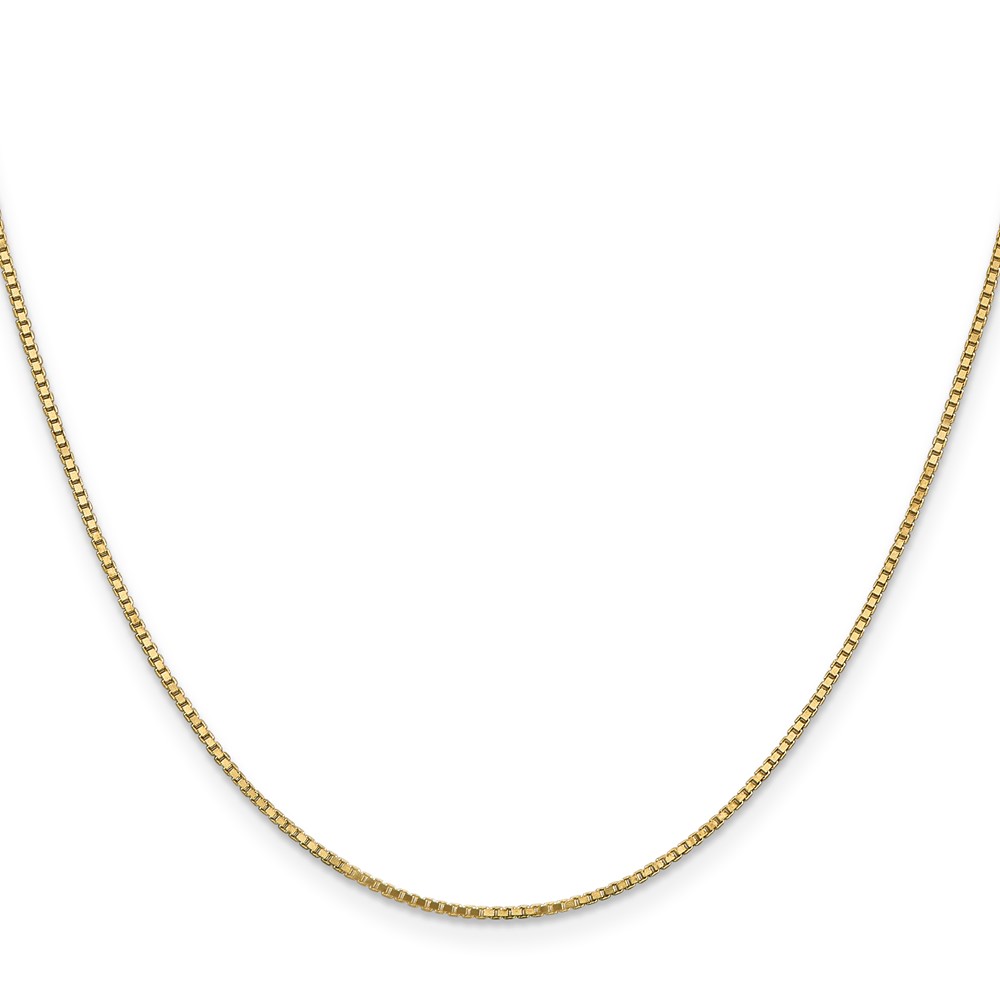 14K 18 inch 1.1mm Box with Lobster Clasp Chain (BOX110-18)