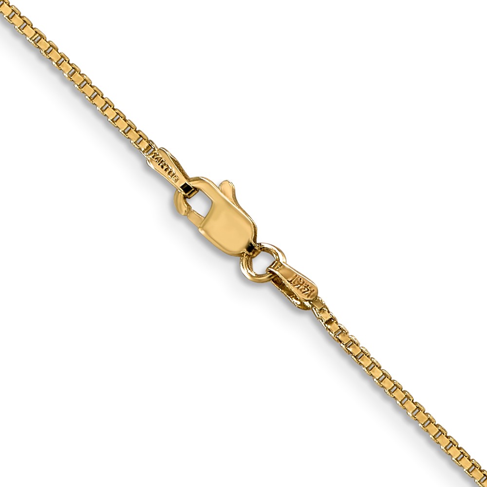 14K 18 inch 1.1mm Box with Lobster Clasp Chain (BOX110-18)