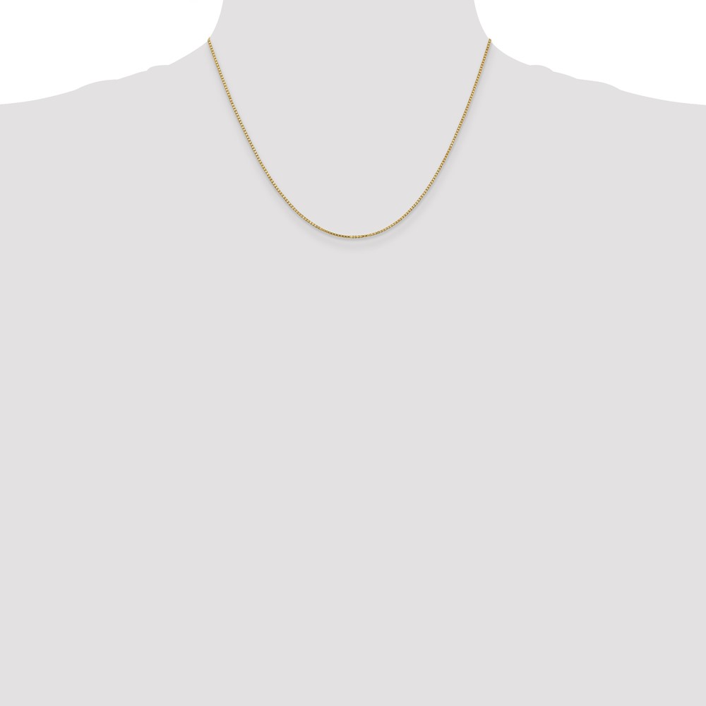 14K 18 inch 1.1mm Box with Lobster Clasp Chain (BOX110-18)