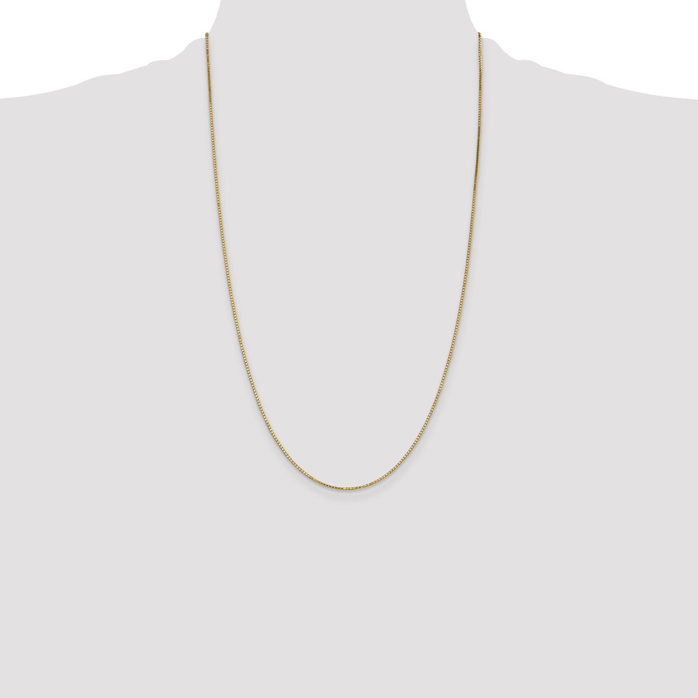 14K 26 inch 1.1mm Box with Lobster Clasp Chain (BOX110-26)