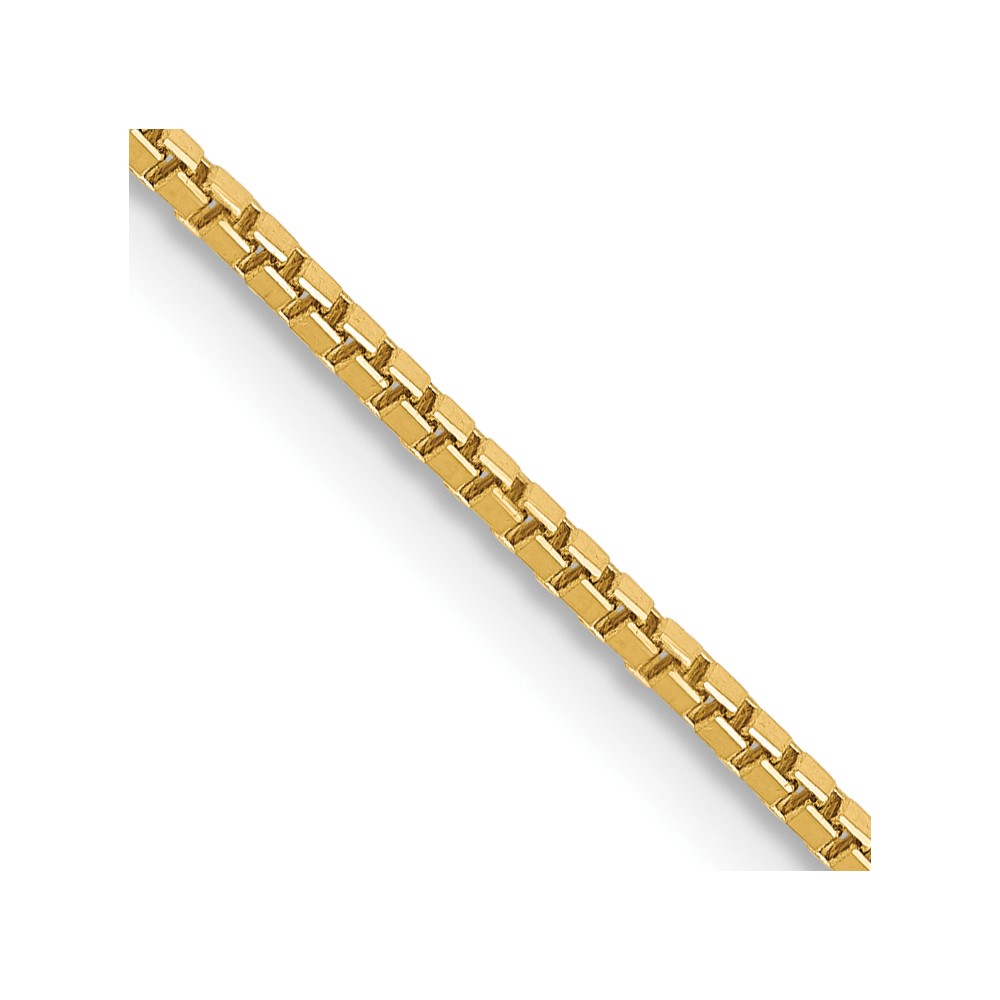 14K 18 inch 1.1mm Box with Lobster Clasp Chain (BOX110-18)