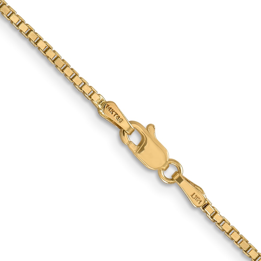 14K 16 inch 1.5mm Box with Lobster Clasp Chain (BOX150-16)