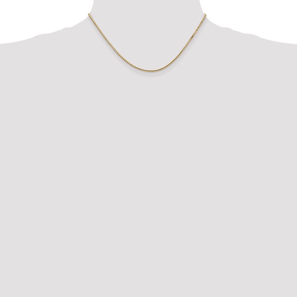 14K 16 inch 1.5mm Box with Lobster Clasp Chain (BOX150-16)