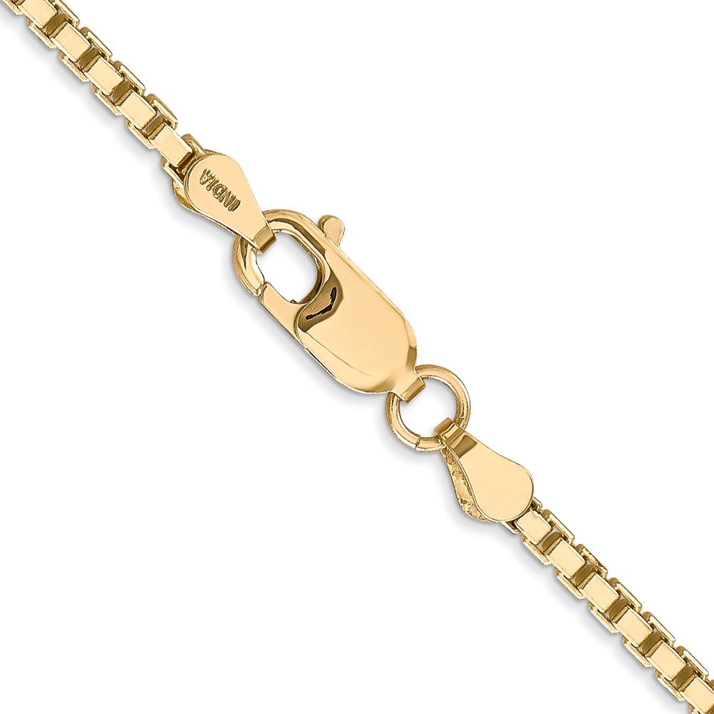 14K 18 inch 2.5mm Box with Lobster Clasp Chain (BOX250-18)