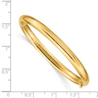 14K 3 16 Polished 5mm Hinged Bangle view 3