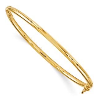 Leslie's 14K Polished Hinged Bangle