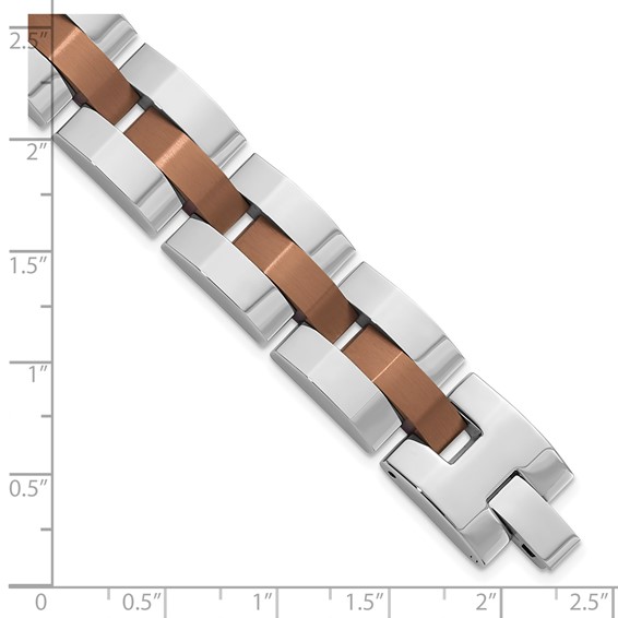 STAINLESS STEEL W/ PVD BROWN COAT 8.5" -