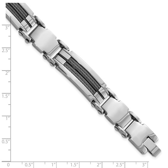 Stainless Steel Men's Polished Link Bracelet