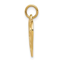 14K Yellow Gold Sweet Heart Charm, 16" view 2