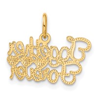 14K Yellow Gold Together Forever Charm view 3