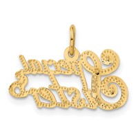 14K Yellow Gold Special Sister Charm view 3