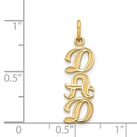 14K Dad Charm view 4