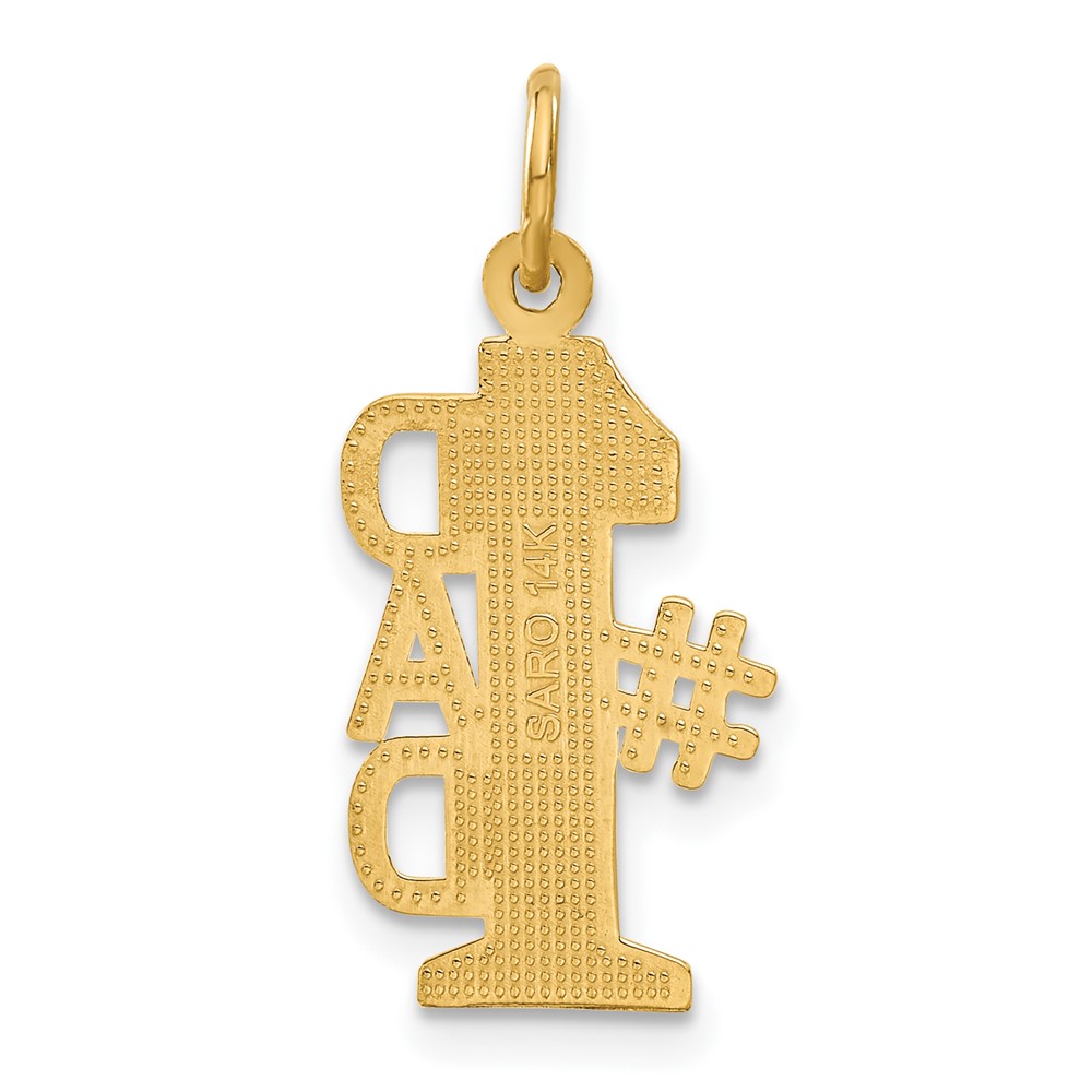 14k #1 DAD Charm (C1071)