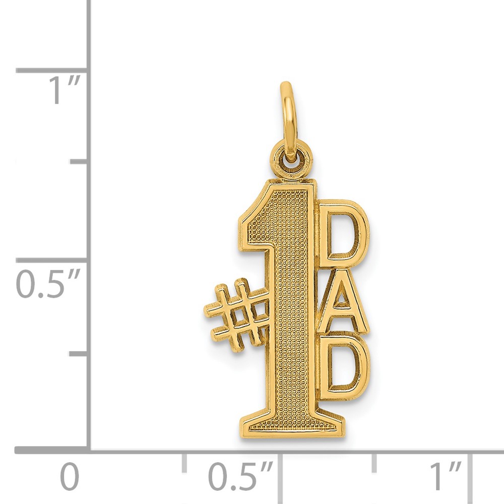 14k #1 DAD Charm (C1071)