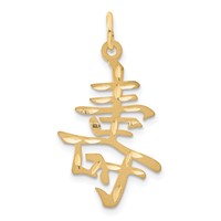 14K Long Life Symbol Charm view 1
