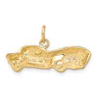 14K Yellow Gold Sports Car Charm view 3