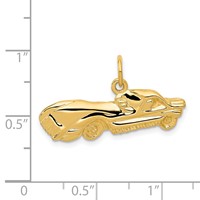 14K Yellow Gold Sports Car Charm view 4