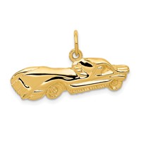 14K Yellow Gold Sports Car Charm view 1