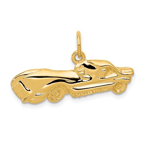 14K Yellow Gold Sports Car Charm