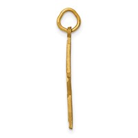14K Yellow Gold Diamond-cut Star Charm view 2