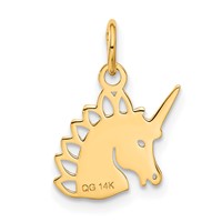 14K Unicorn Charm view 3