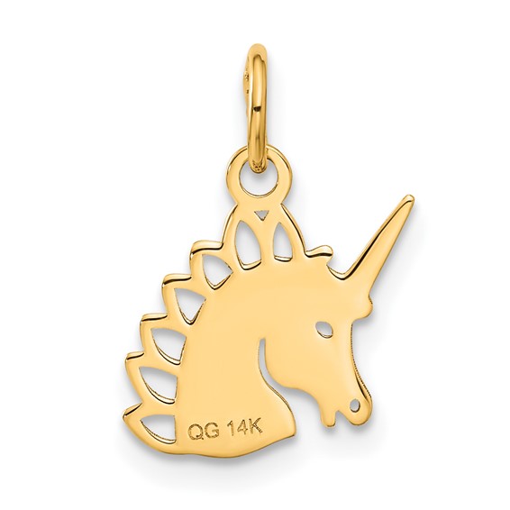 Gold Unicorn Charm