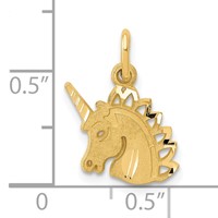 14K Unicorn Charm view 4