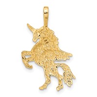 14K Yellow Gold Unicorn Charm view 3