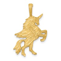 14K Yellow Gold Unicorn Charm view 1