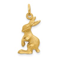 14K Jack Rabbit Charm view 1