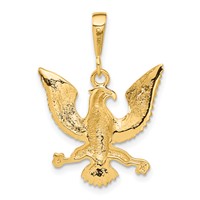 14K Yellow Gold Eagle Charm view 3