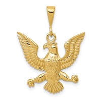 14K Yellow Gold Eagle Charm view 1