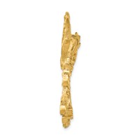 14K Yellow Gold Large Cut-out Wings Eagle Charm view 2