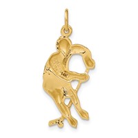 14K Yellow Gold Hockey Player Charm view 3