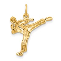 14K Yellow Gold Male Karate Charm view 3