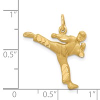 14K Yellow Gold Male Karate Charm view 4