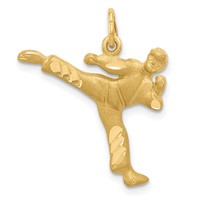 14K Yellow Gold Male Karate Charm view 1