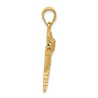 14K Alligator Pendant view 2