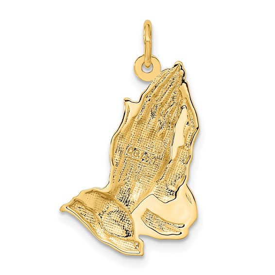 Gold Praying Hands Pendants
