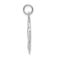 14K White Gold Praying Hands Pendant view 2