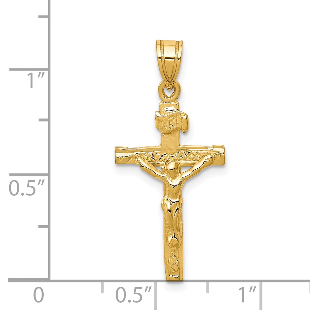 14k INRI Crucifix Charm (C1344)