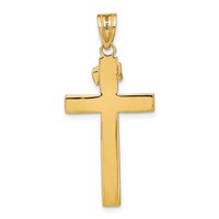 14K Yellow Gold Inri Crucifix Pendant view 4