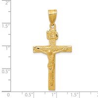 14K Inri Crucifix Pendant view 3