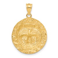 14K Sun Charm view 3