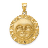 14K Sun Charm view 1