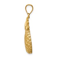 14K Yellow Gold Diamond-cut Pineapple Charm view 2