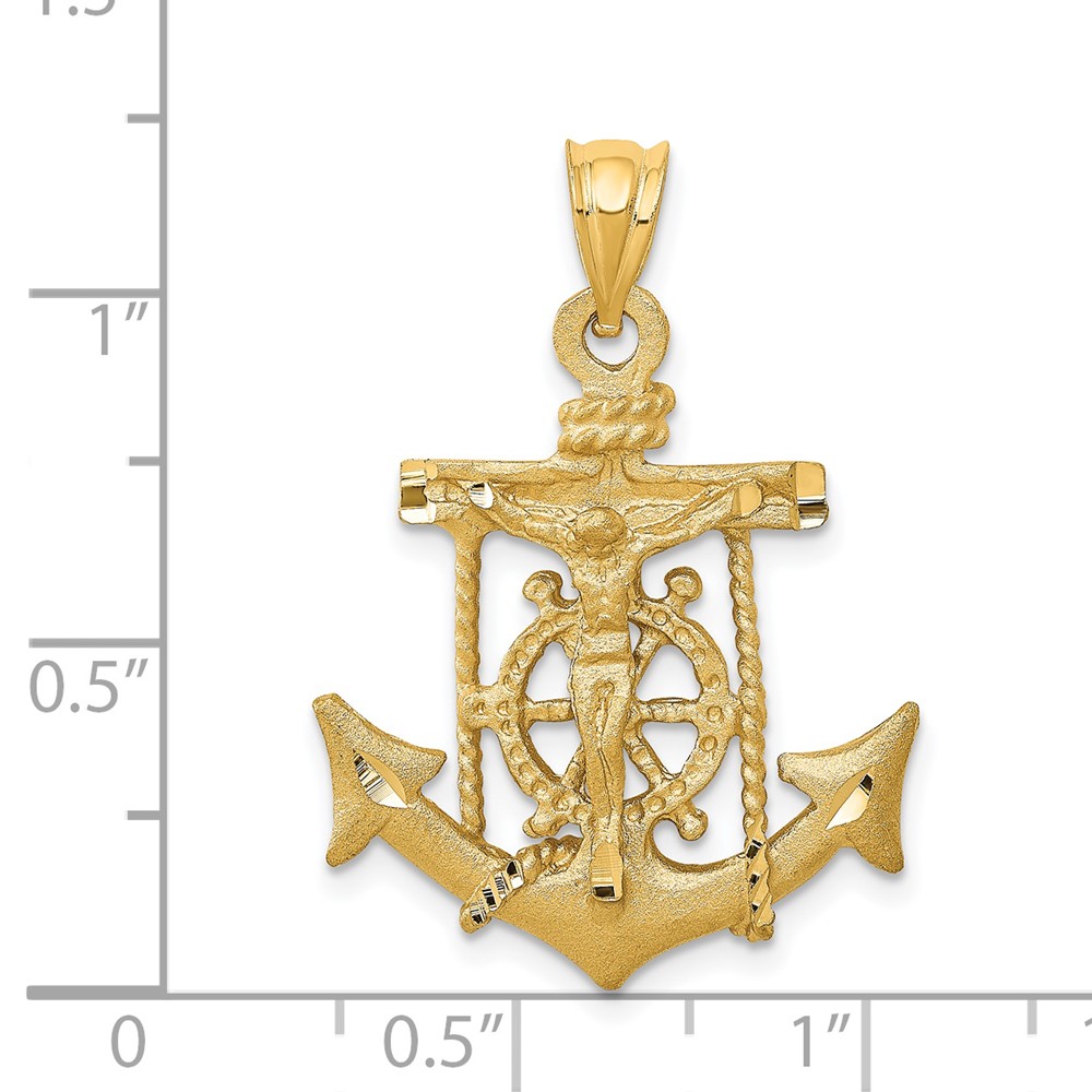 14k Mariners Cross Pendant (C141)